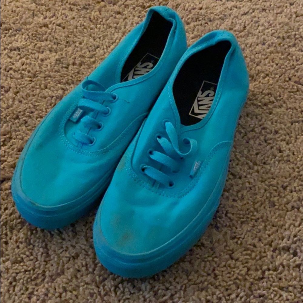 All teal vans